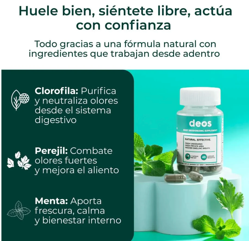 Desodorizante Natural en Cápsula + ENVÍO GRATIS🔥