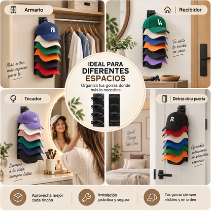 ✅2x1 Organizador de gorras con más de 20 Espacios + Envío gratis🔥