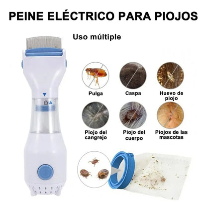 Peine eléctrico quita piojos con 1 filtro + ENVÍO GRATIS!
