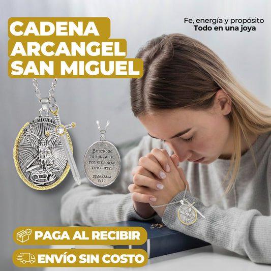 Cadena Arcángel San Miguel + ENVÍO GRATIS🔥